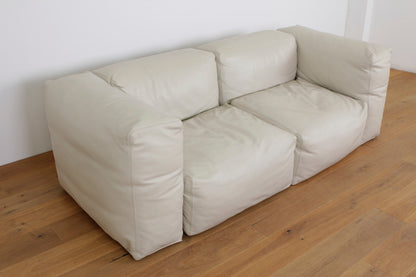 Cappellini Oblong Leder 2-er Sofa #1126