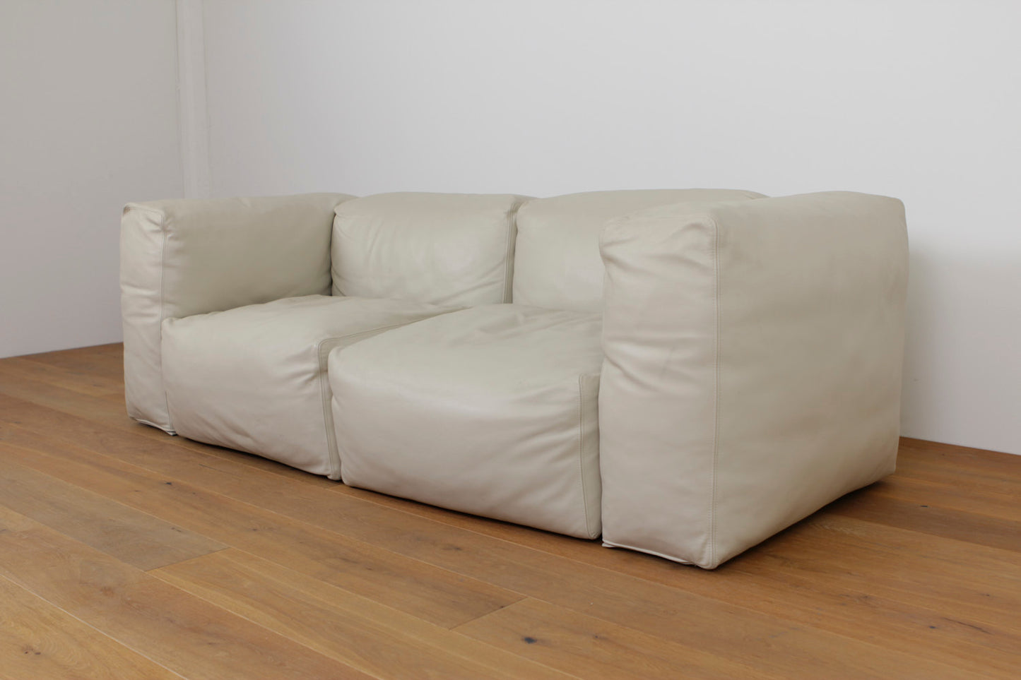 Cappellini Oblong Leder 2-er Sofa #1126